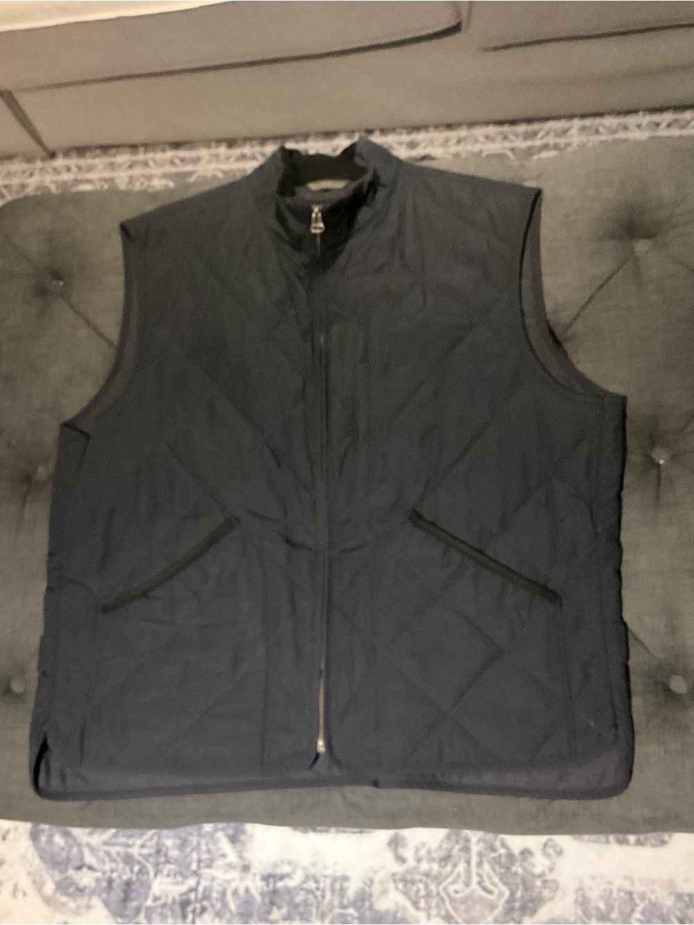 J.Crew Sussex Quilted Vest in Black